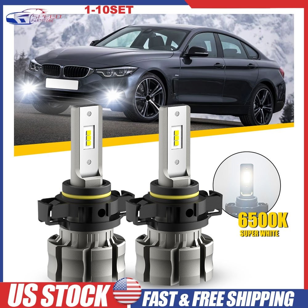 AUXITO H16 5202 LED Fog Light Bulb 6500K Xenon White DRL 50W Bright 5000LM 2-20X