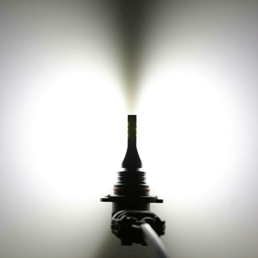 Super Bright Cool White 6500K 100W 10000LM 2x H10/9145/9140 LED Fog Light Bulbs