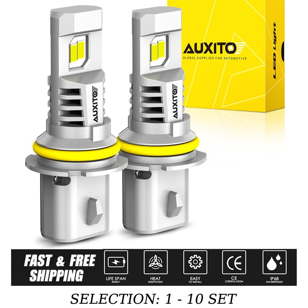 9007 LED Headlight Bulb 6500K 30000LM High/Low Beam Super Bright White 2-20X M6