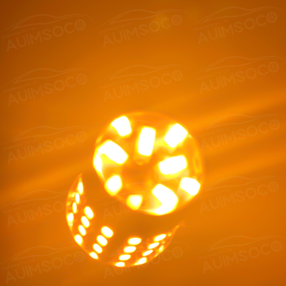 For Ford Explorer 2013-2019 7443 3000K Amber LED Rear Turn Signal Light Blinker