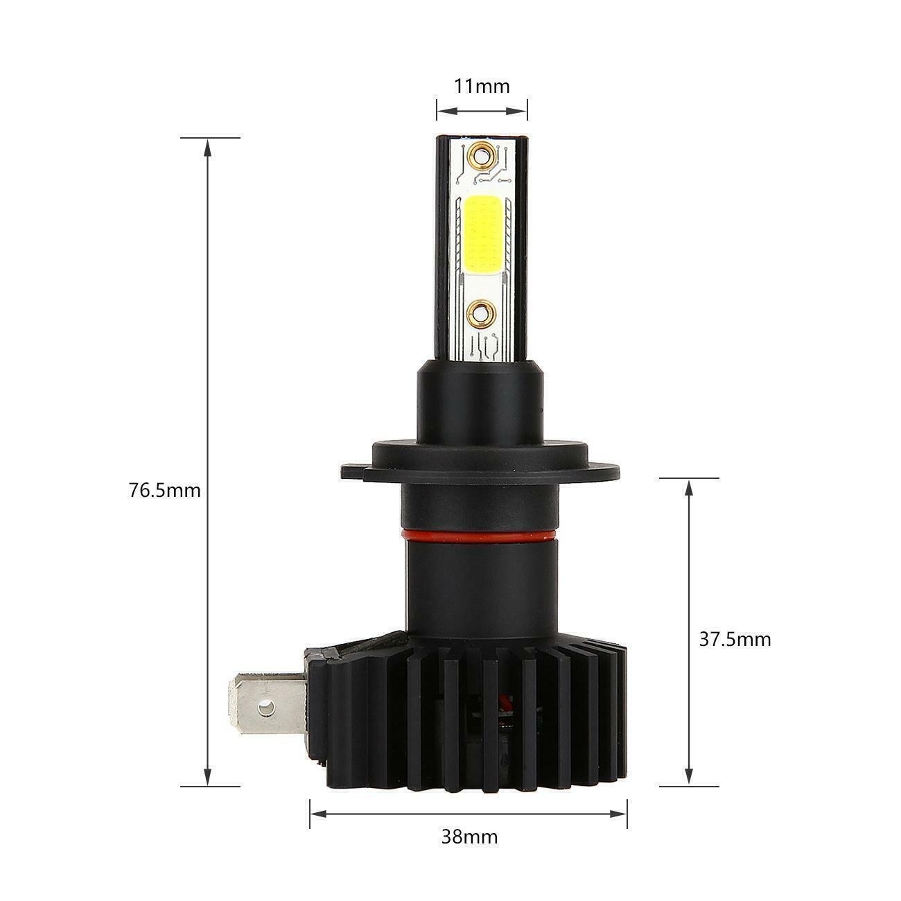 H7 LED Headlight Bulb High Beam Ultra Bright Kit 2200W 330000LM Plug and Play