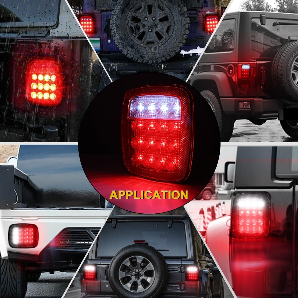 Pair for Peterbilt LED Stop Tail Brake Turn Lights Replaces 16-06292 + 16-06291
