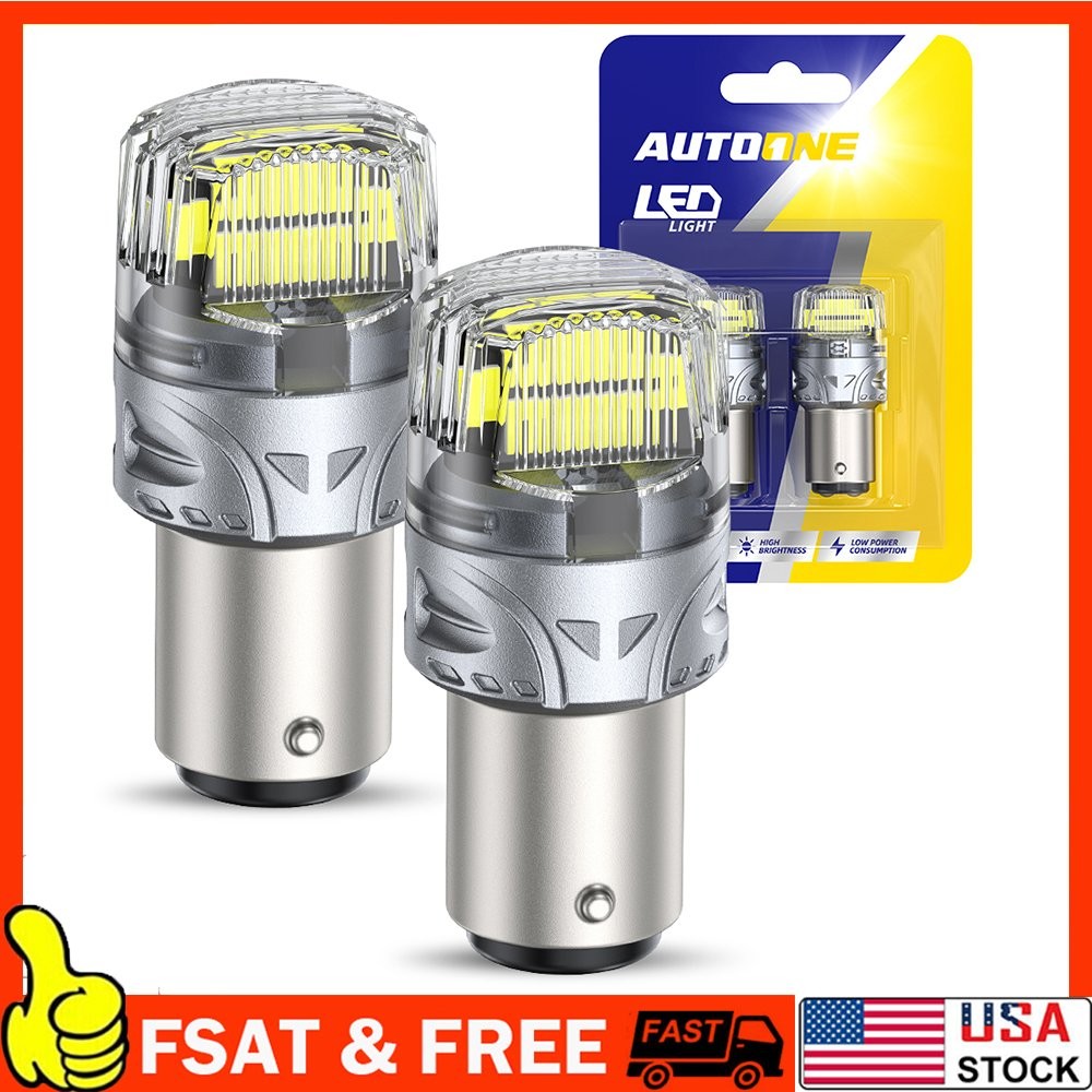 LED Brake Stop Tail Park Light 1157 7528 2057 BAY15D WHITE Bright Canbus 1-10Set