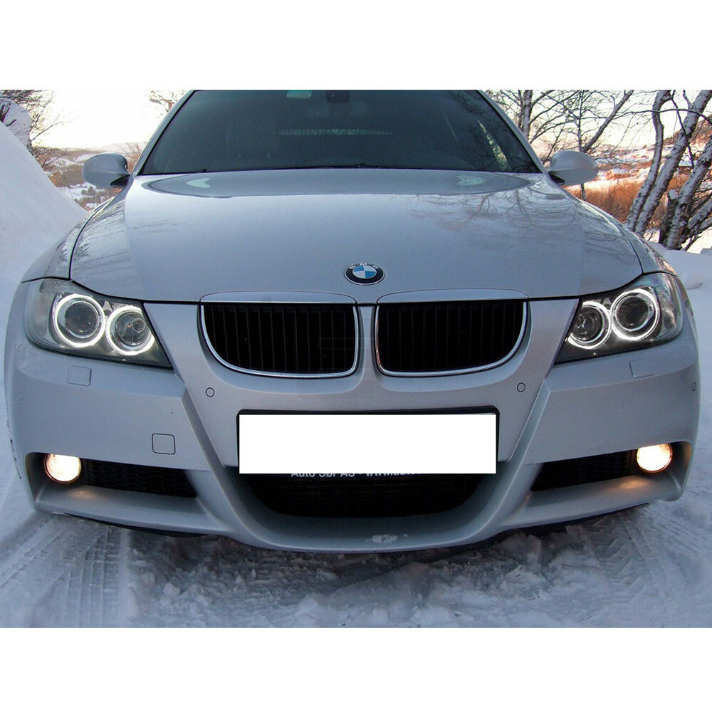 2Pcs H8 Error Free LED 80W White Angel Eyes Halo Ring Bulbs For BMW E90 E92 E60