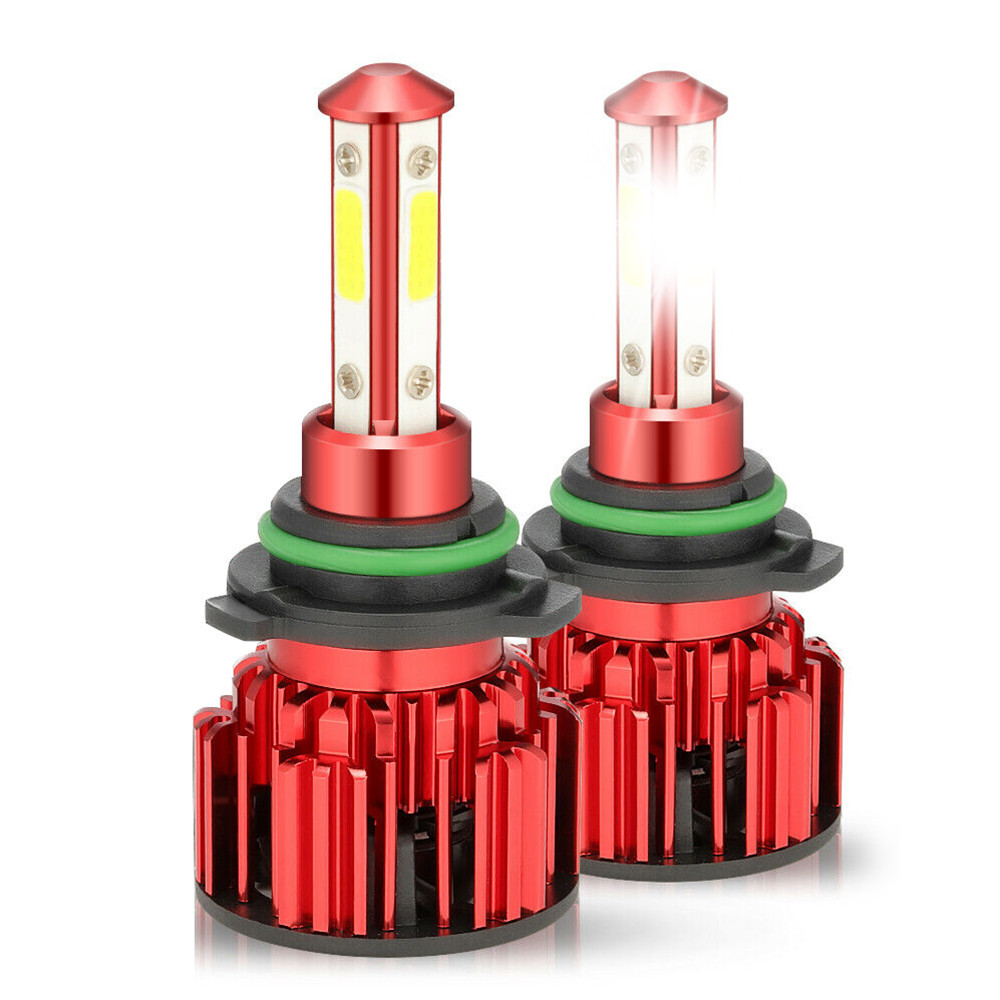 4 SIDE Combo 9005+9006+H11 LED Headlight Hi-Low Beam Bulbs 6000K Fog Light Kit