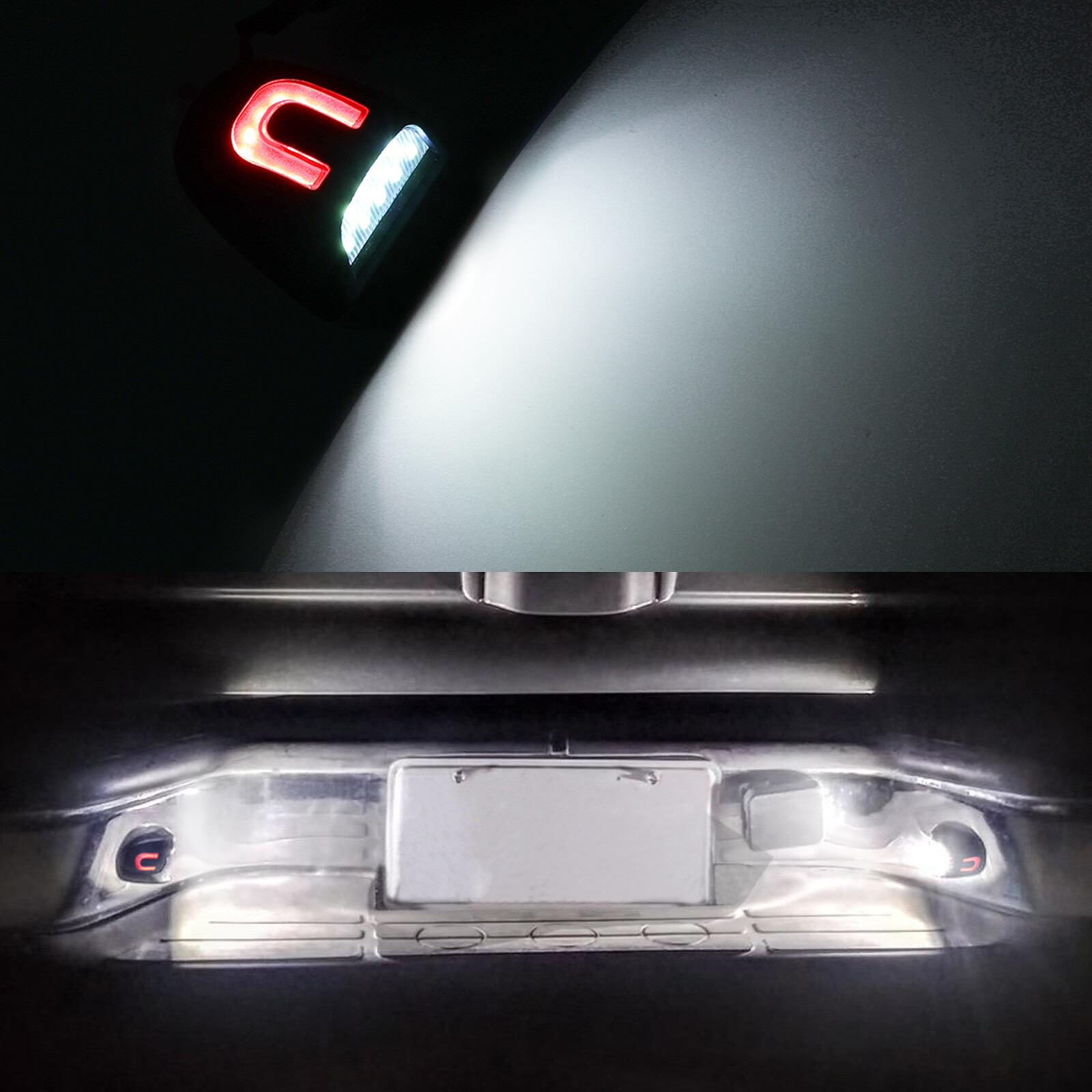 LED License Plate Light for GMC Yukon XL 1500 Sierra 1500 2500 3500 1999-2013.