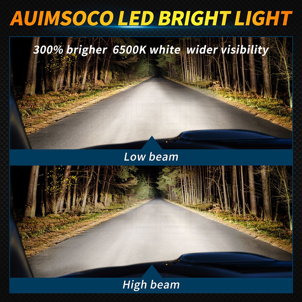 For Oldsmobile Cutlass Ciera 1987-1989 LED High Low Beam Headlight & Fog Bulbs