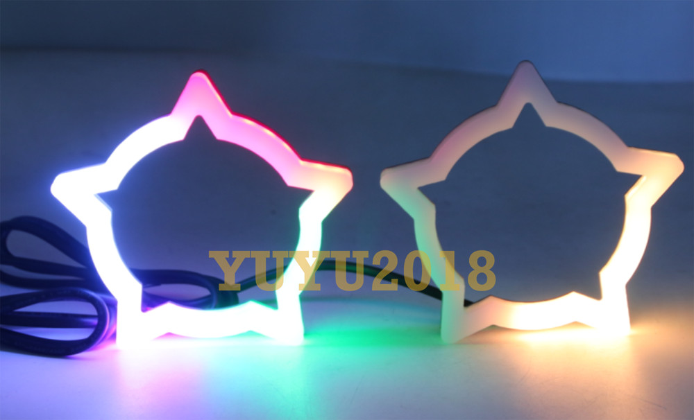 Dream color Star halo Flow Chasing RGB Turn Signal DRL bluetooth angel eye lamp