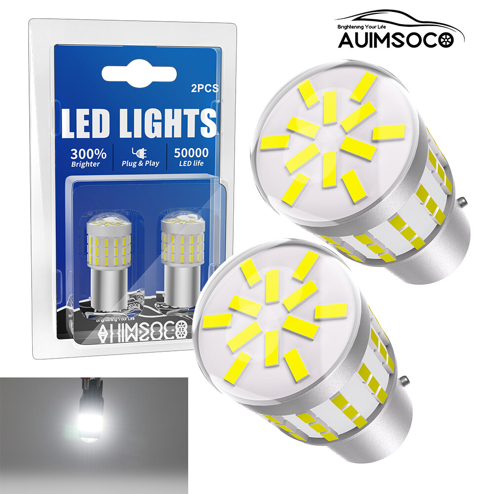 2X LED Turn Signal Blinker Light 1156 P21W BA15S 7506 Pure White Bright DRL Bulb
