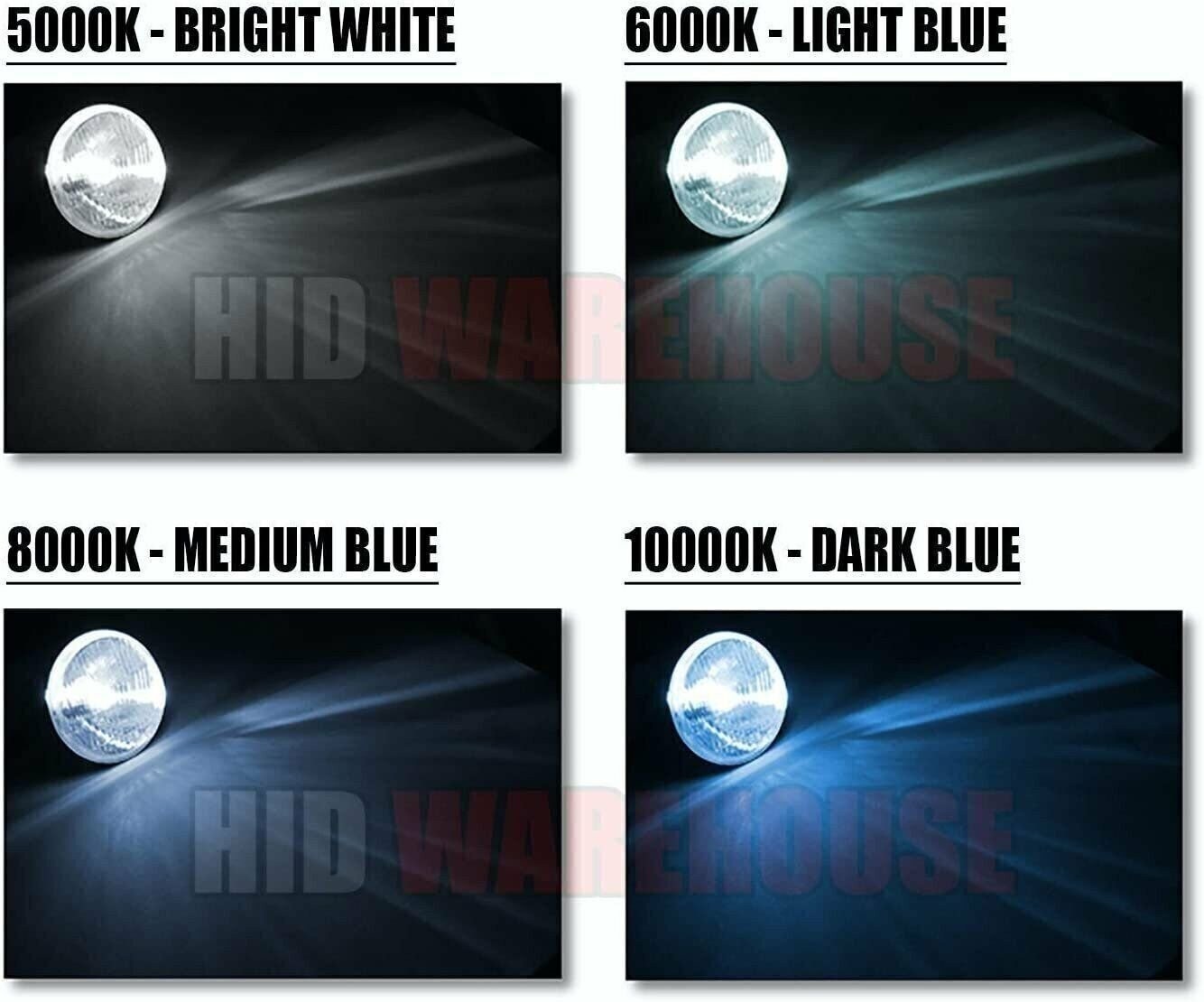 HID-Warehouse HID Xenon Bulbs – D2S / D2R / D2C – 6000K Light Blue (1 Pair)