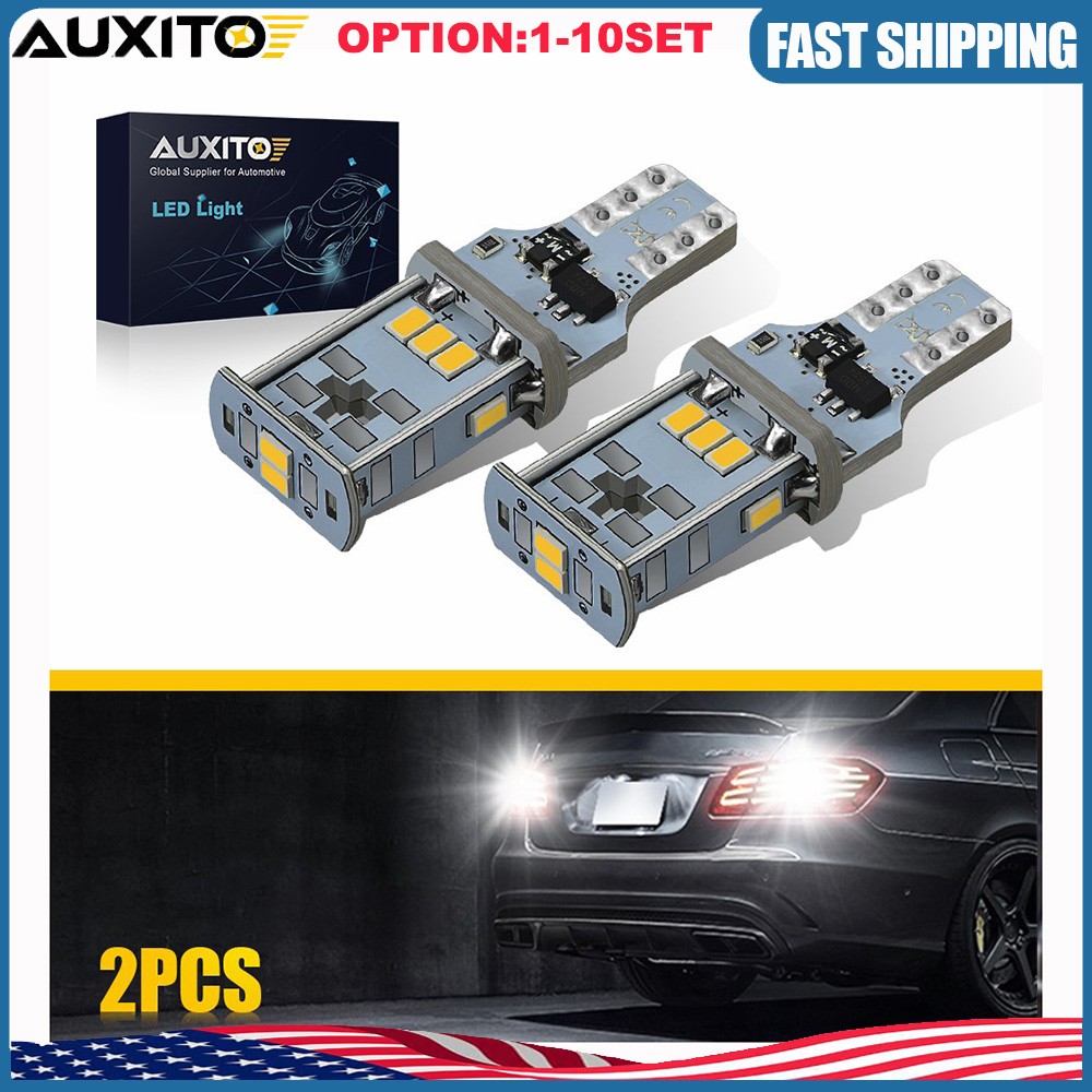 T15 921 912 LED Reverse Backup Light Bulbs W16W Super Bright White 6000K 2-20X