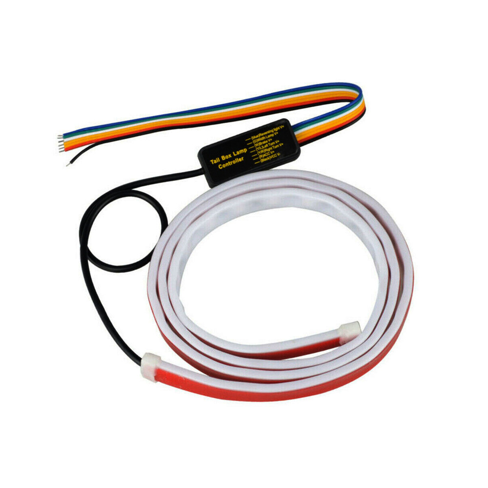 LED RGB Colorful Car Tail Lamp Flow Strip Brake Turn Signal Light Accessories