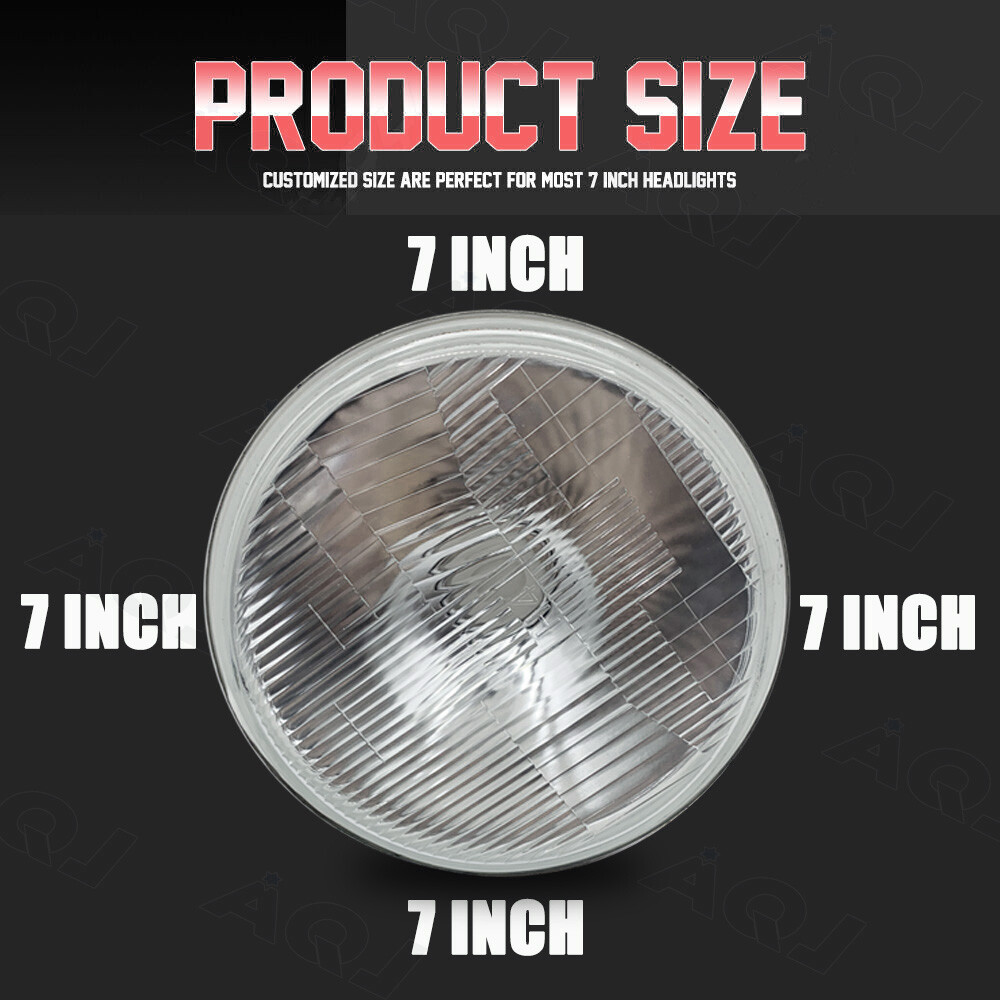 Newest Pair 7inch Led Round Headlight High-Low Beam for Peterbilt 379 359 Trucks