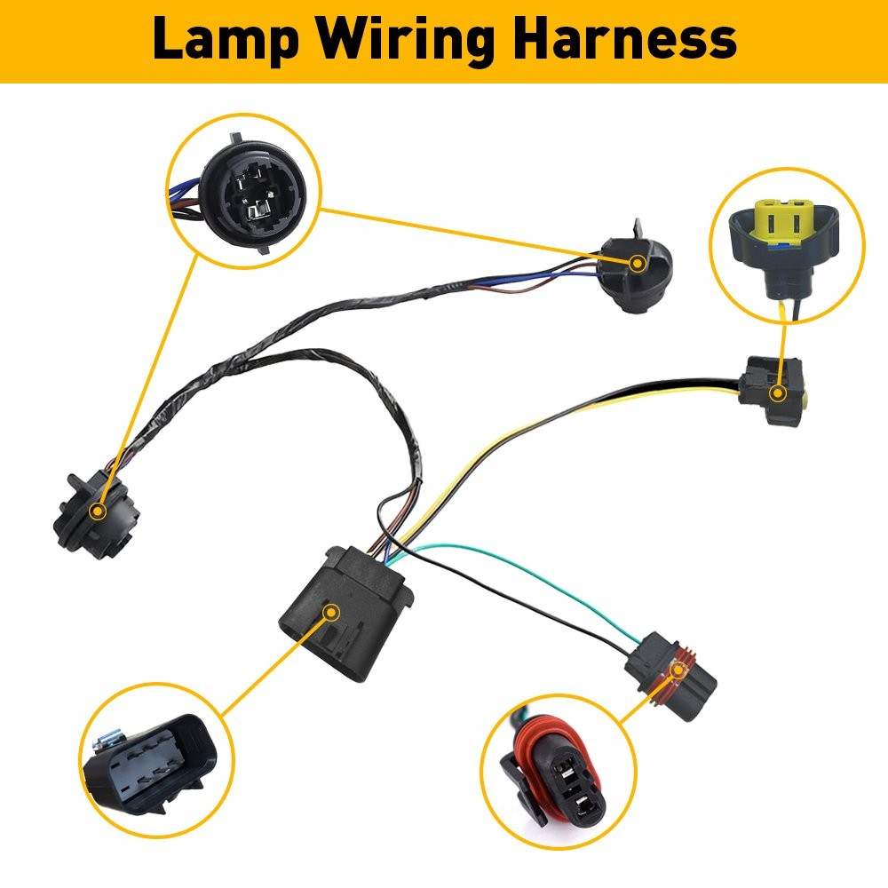 25962806 Headlight Harness Wiring 2007-13 Fit Chevrolet 1500 Silverado 2500 3500