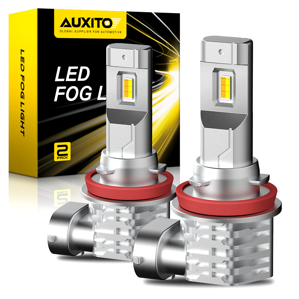 AUXITO H11 H8 White Yellow LED Fog Light Bulbs Dual Color Switchback Bright DR E
