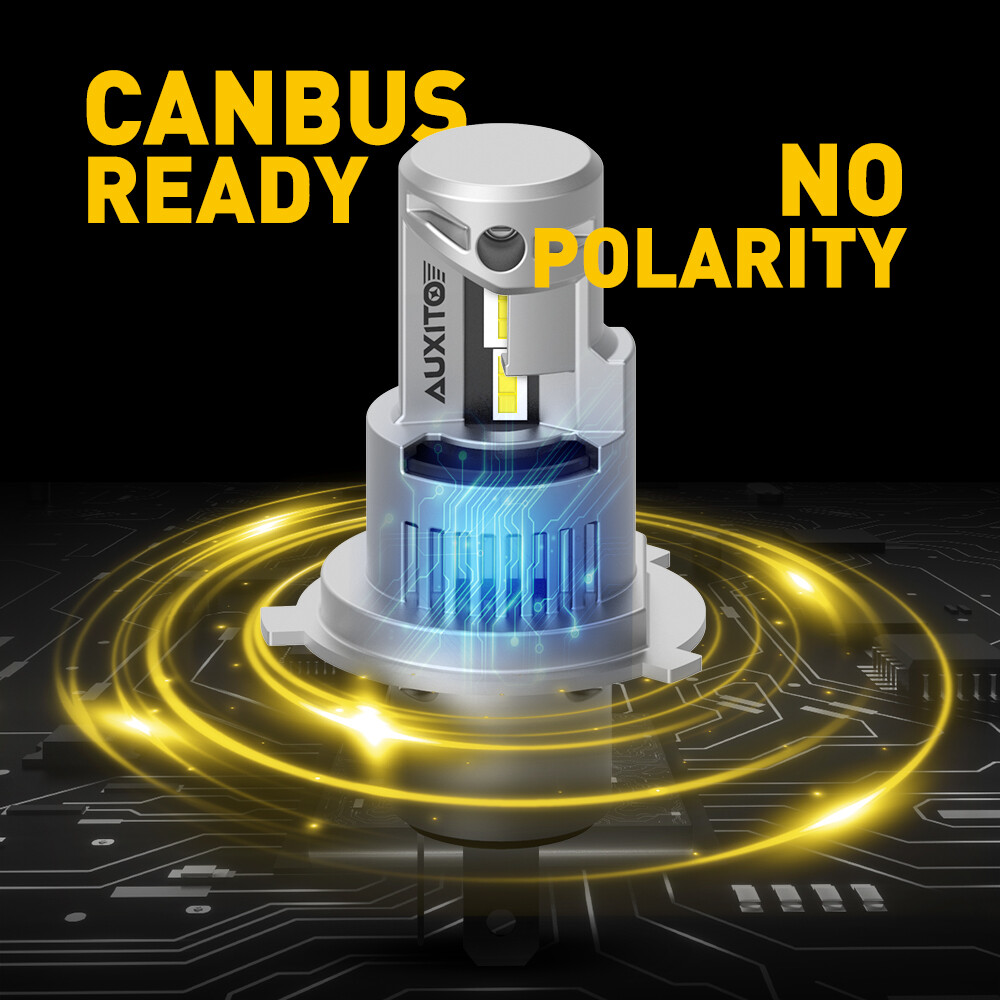 Pack of 2 H4/9003/HB2 LED Headlight Bulbs High Low Beam 20000LM 6000K Cool White