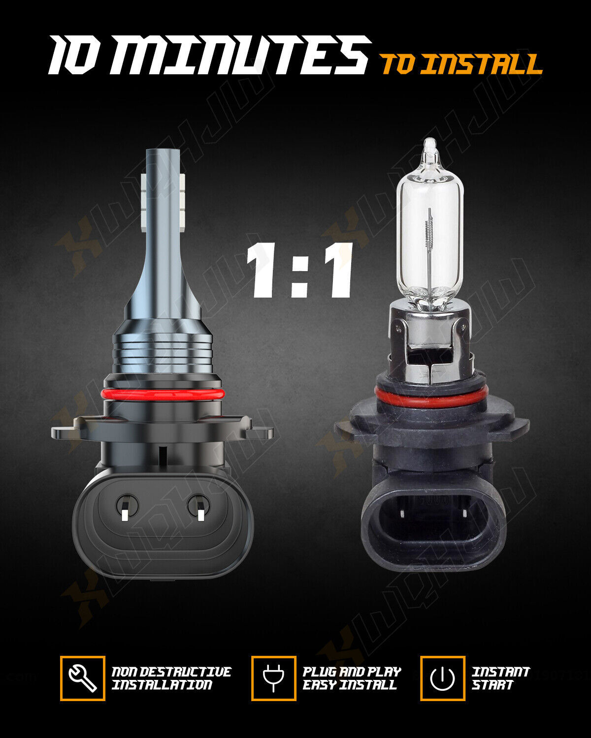 Combo H13 9008+9145 9140 H10 LED Headlight Fog Lights for Ford F150 2004-2014