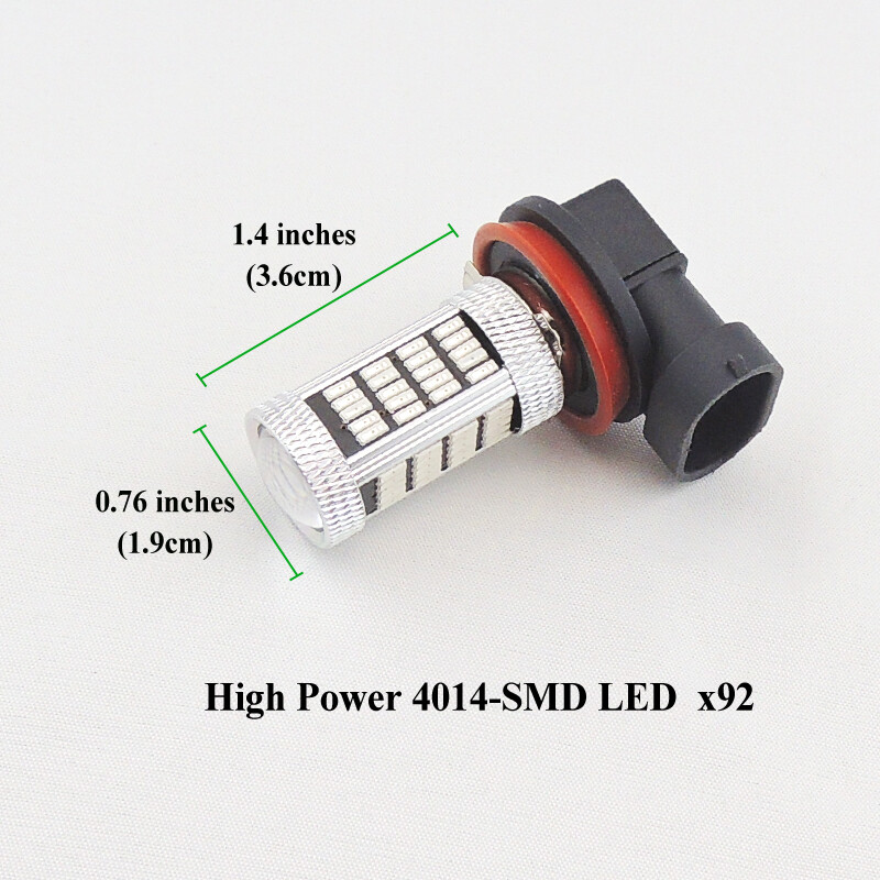 2pcs Bright Green Fog Lights Lamp H11 H8 LED Bulbs Fit for Honda Civic 2006-2020