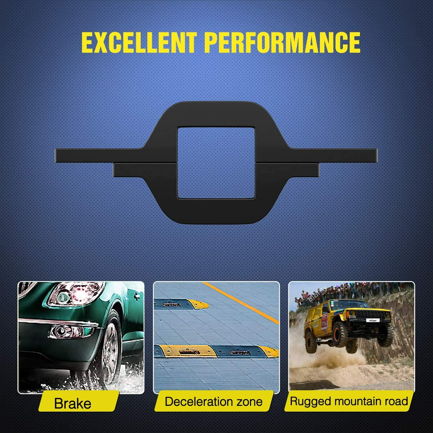 2PCS Tow Hitch Bracket 2.5″-3″ Universal Mounting Kit Reverse LED Work Light Bar