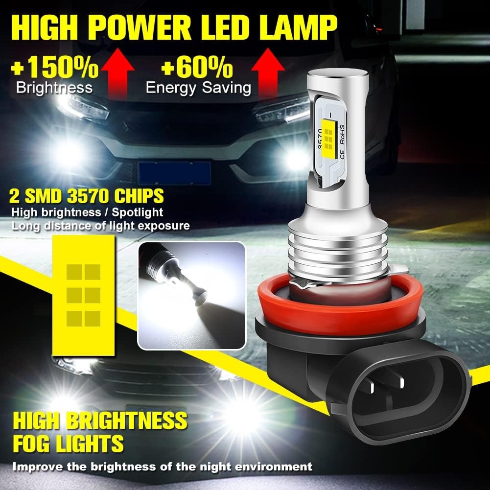 For Toyota Camry LE/SE/XLE Sedan 2007-2014 Car LED Headlight Fog Light Bulbs Kit