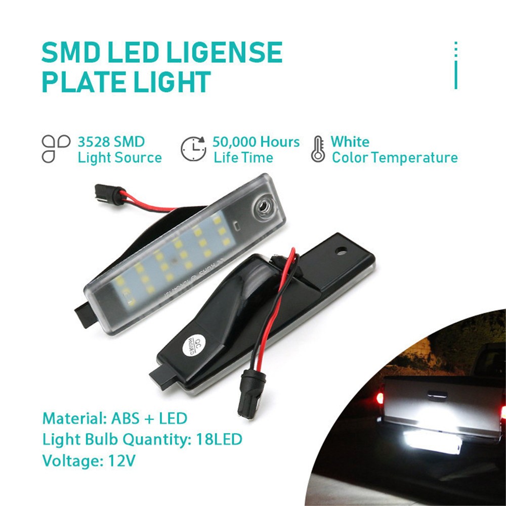 For Lexus RX300 1998-2003 Vehicle Rear 18 LED Number License Plate Light 2PC