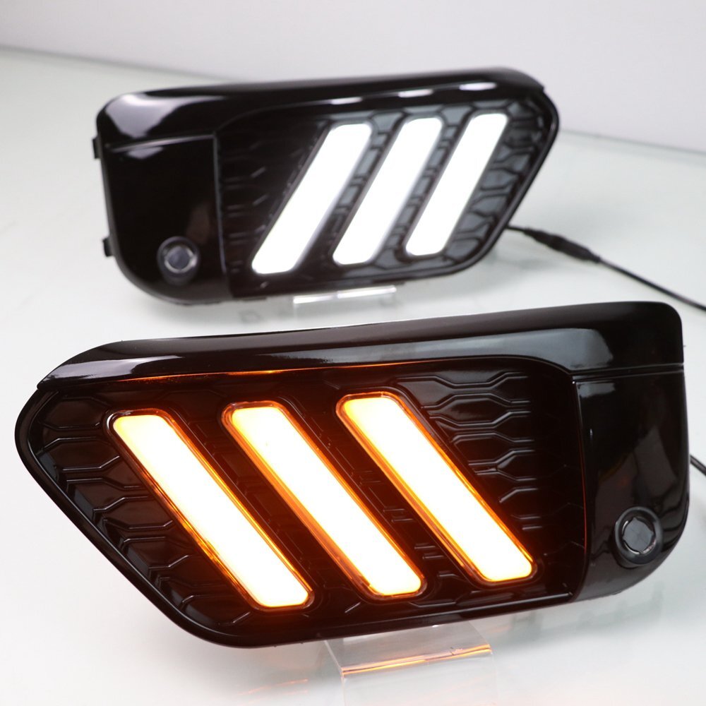 3 Color LED DRL for BMW X1 F48 16-19 Daytime Running Light Grille Style w/ Turn