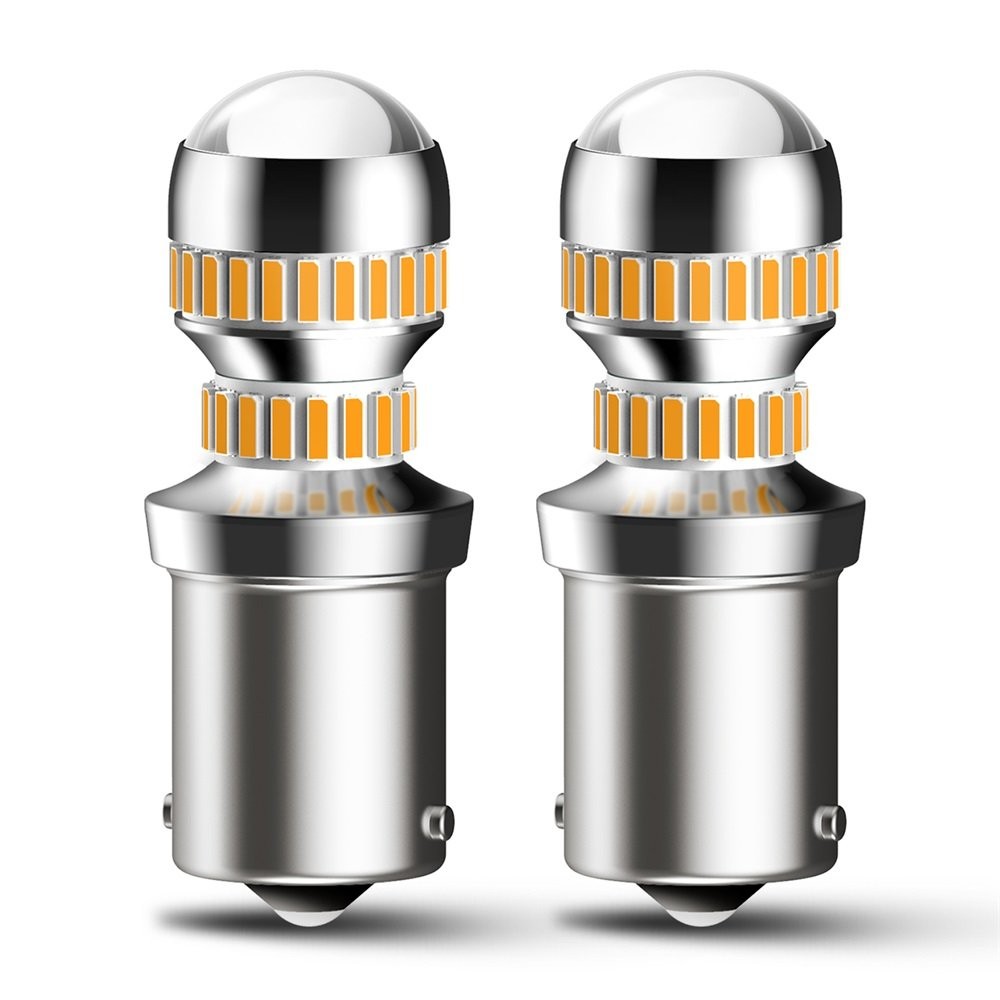 AUXITO 1156 LED Turn Light Signal Indicator Parking Bulb Amber Yellow CANBUS USA