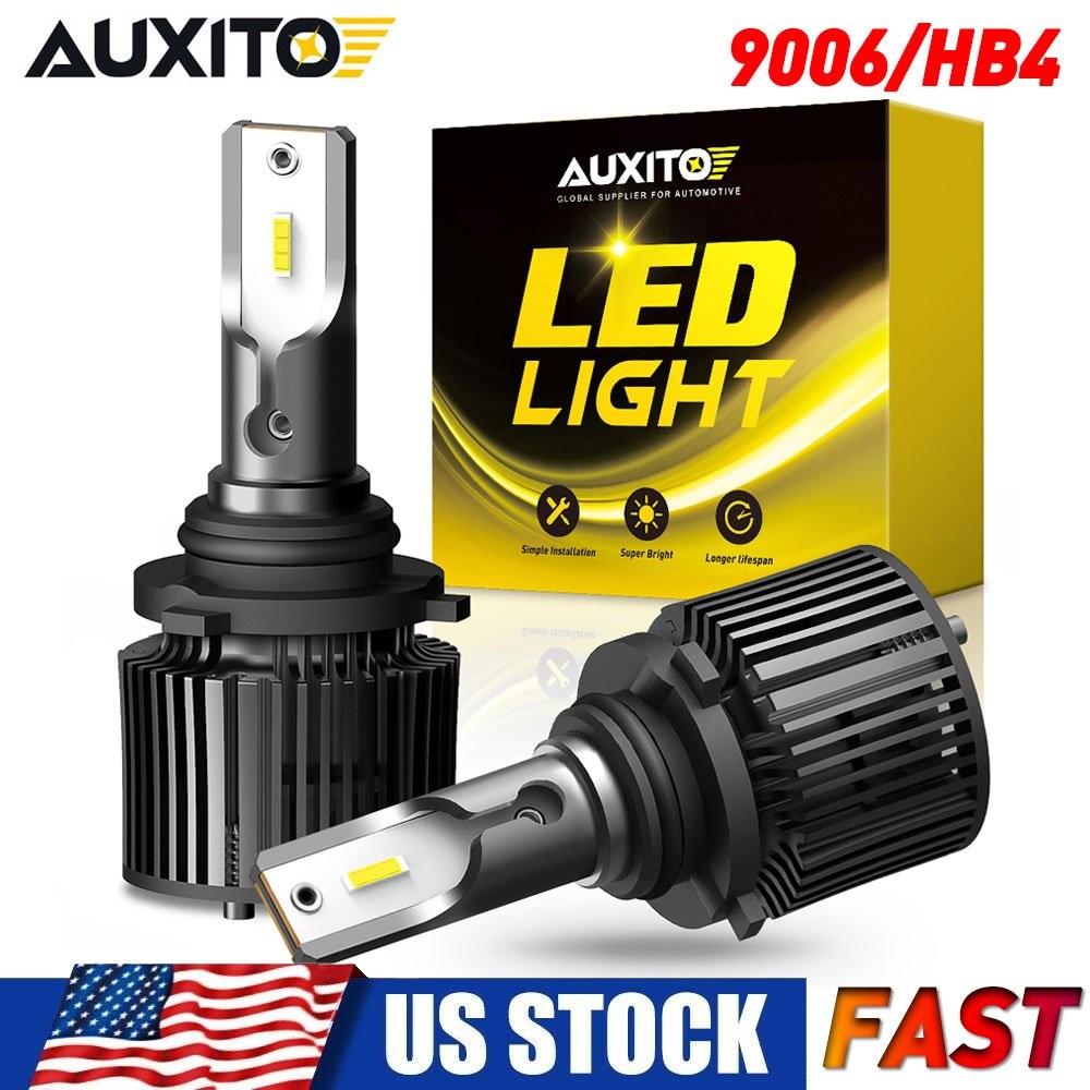 2pc 9006 HB4 LED Headlight Kit LED Bulb High Low Beam Super Bright 6000K 16000LM