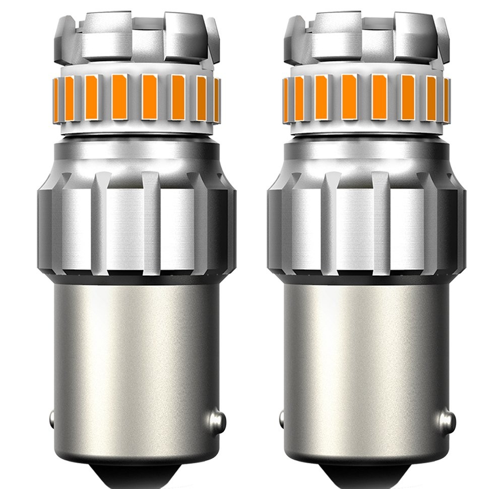 AUXITO 3157 3156 Amber Yellow Turn Signal Parking Light Bulb Error Free 3000K EO