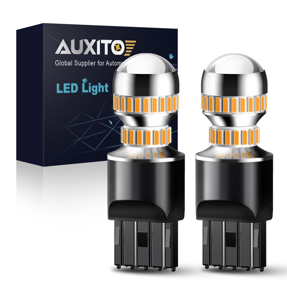 2/4/6X 7443 7440 LED Amber Turn Signal Parking DRL Light Bulbs CANBUS Error Free