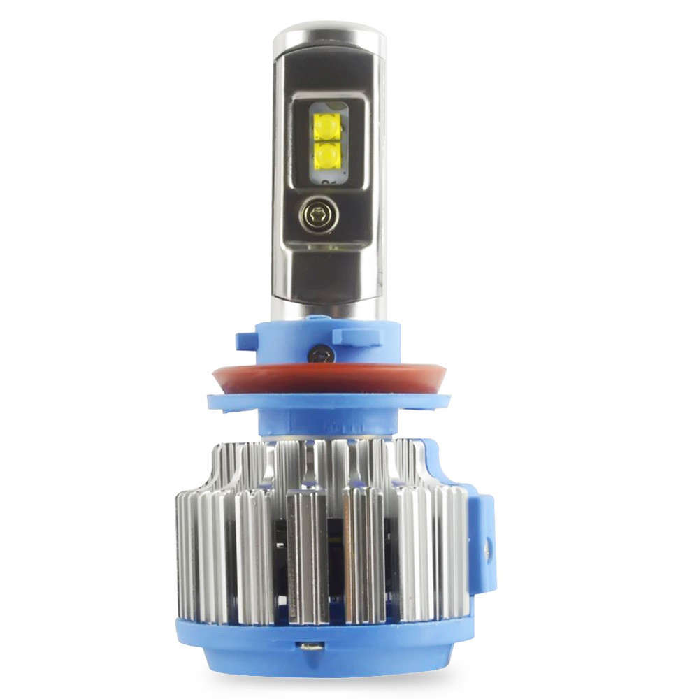 2Pcs T1 9006 HB4 Turbo LED Headlight T1 Car Light Bulb 6000K Canbus Head Lights