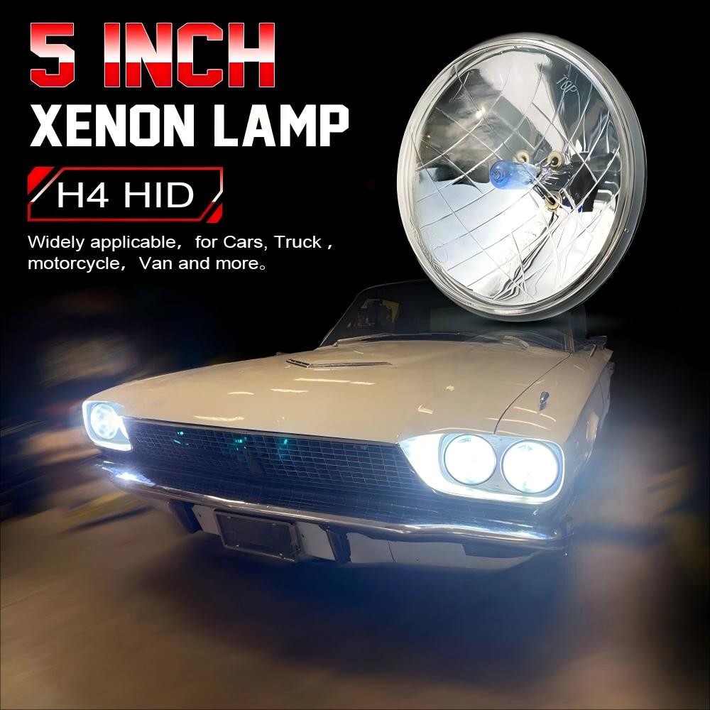 4X 5.75″ 5-3/4″ Round Halogen Headlights for GMC C15/C1500 Pickup C2500 Suburban