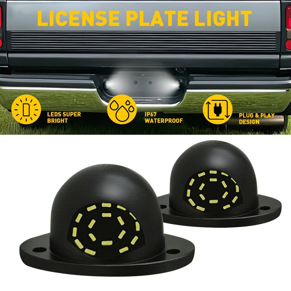 4x AUXITO White LED License Plate Light For 1994-2001 DODGE RAM 5500K 1000LM New