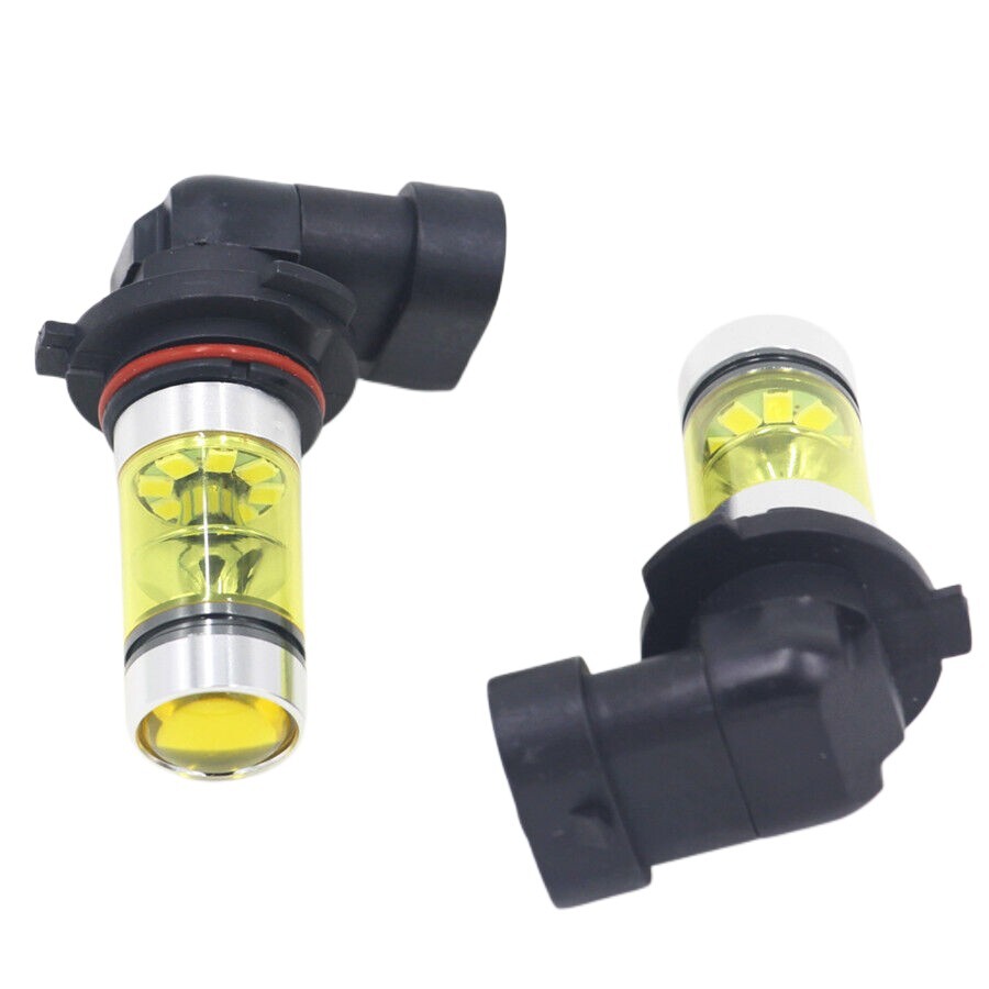 2x Yellow Fog Light Bulbs for 9006 HB4 100W 2323 LED 4300K Daytime Running Light