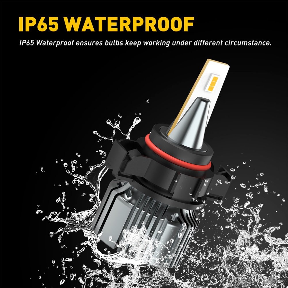 AUXITO Super Bright Daytime Running Light 3000K Amber 5201 H16 LED Fog Light