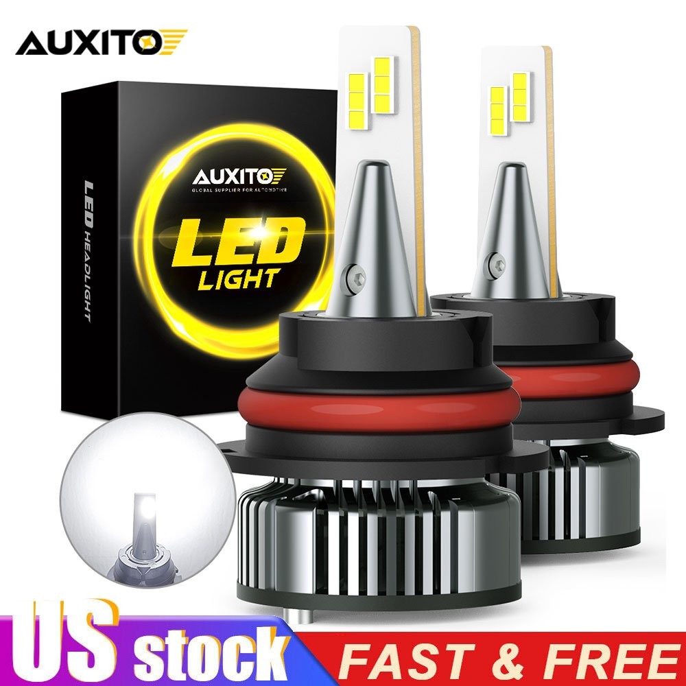 AUXITO 9007 LED Headlight Super Bright Bulbs 6500K White 16000LM HIGH / LOW BEAM