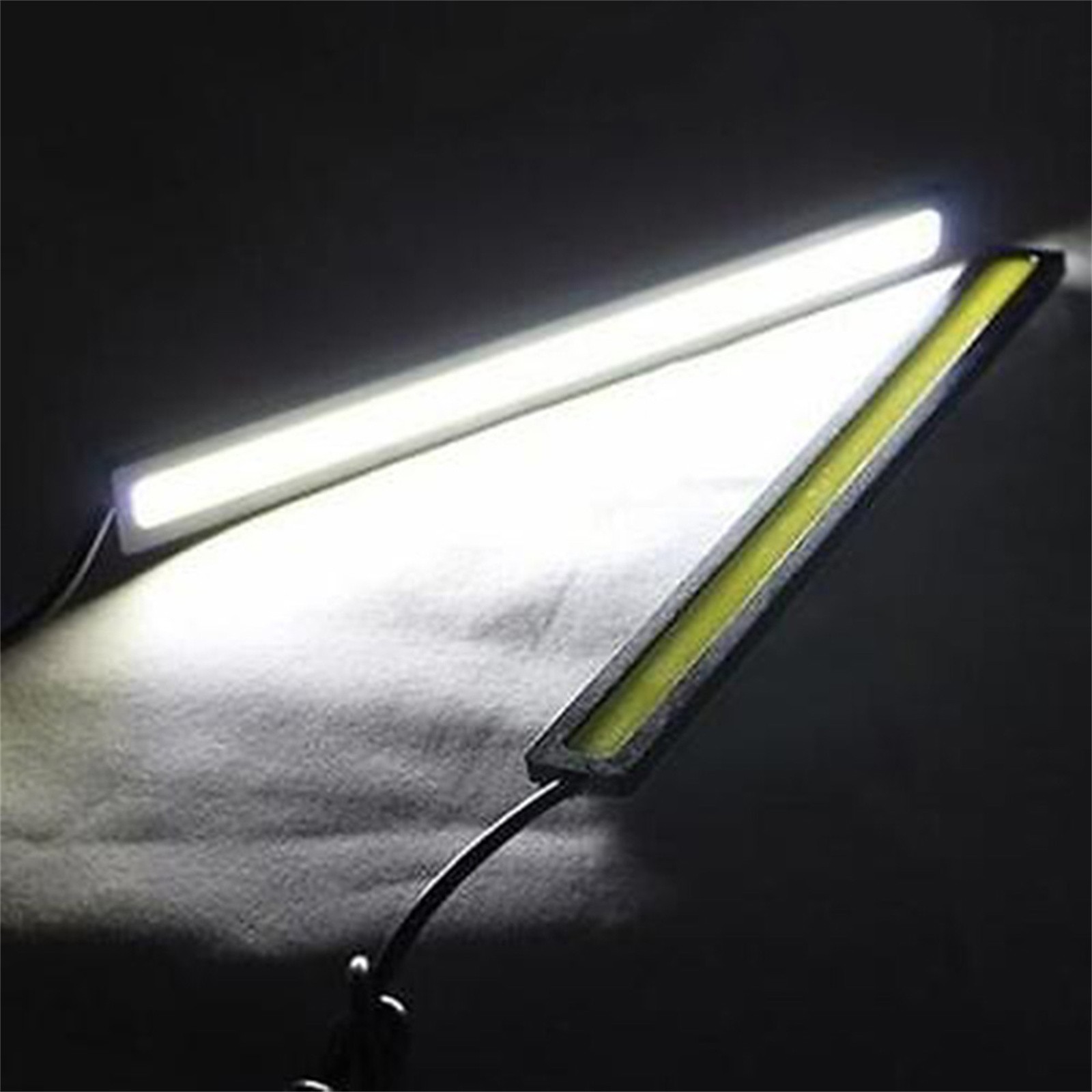 12V LED STRIP DRL DAYTIME RUNNING LIGHTS FOG COB CAR LAMP DRIVING WHITE US