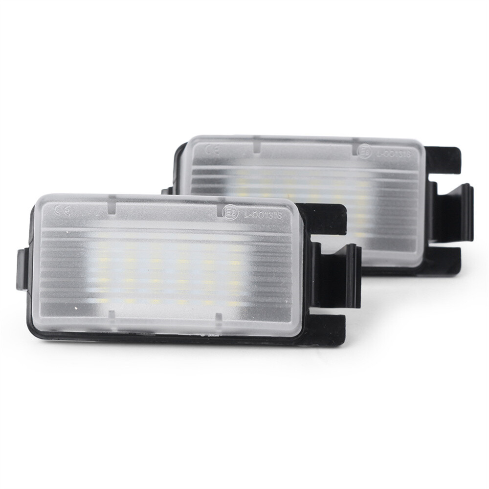 High quality LED Plastic License Plate light White+Black for Nissan Versa Pulsar