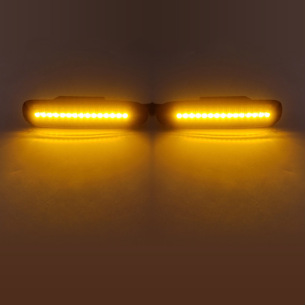 LED Sequential Dynamic Side Marker Turn Signal Light For BMW 3 Series E46 Black