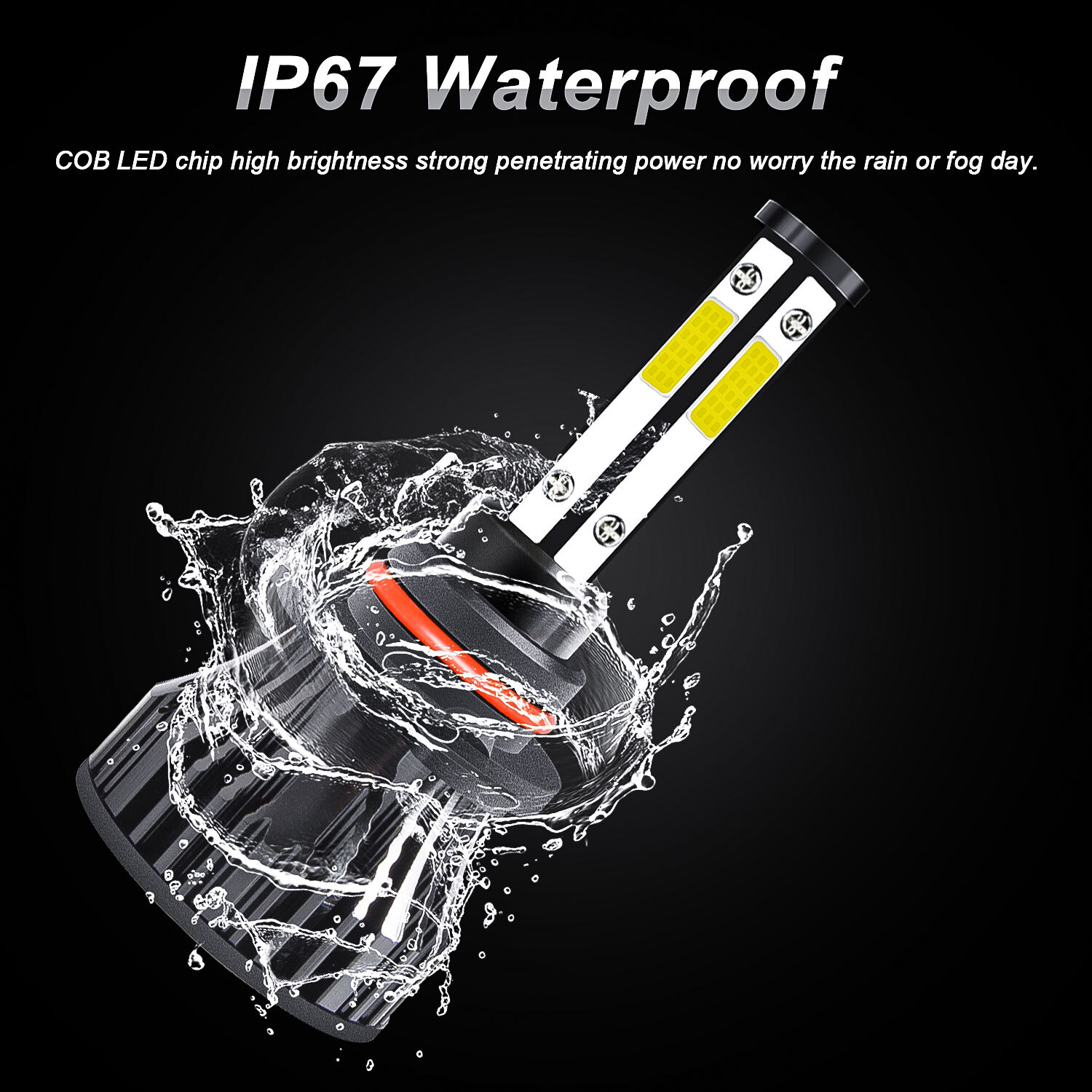 For Jeep Cherokee 2014-2015 9012+H16/5202 LED Headlight + Fog Light Bulb Combo