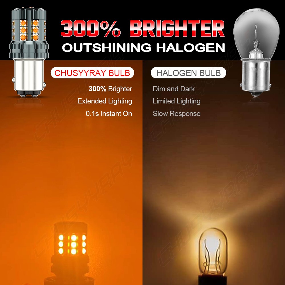 1157 2357 Amber Yellow LED Turn Signal Light Bulb For 1990-1997 Mazda MX-5 Miata