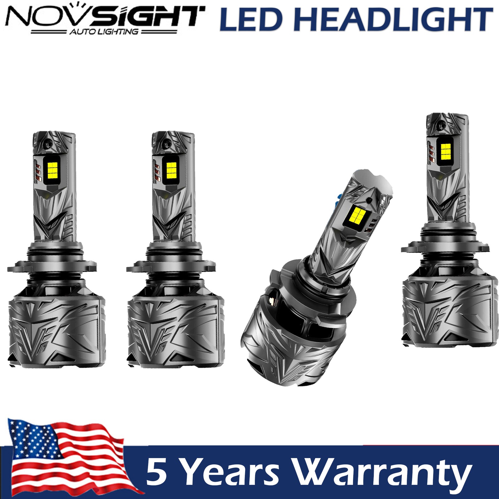 H11 9005 LED Headlight Super Bright Bulbs Kit 6500K White 330000LM High/Low Beam