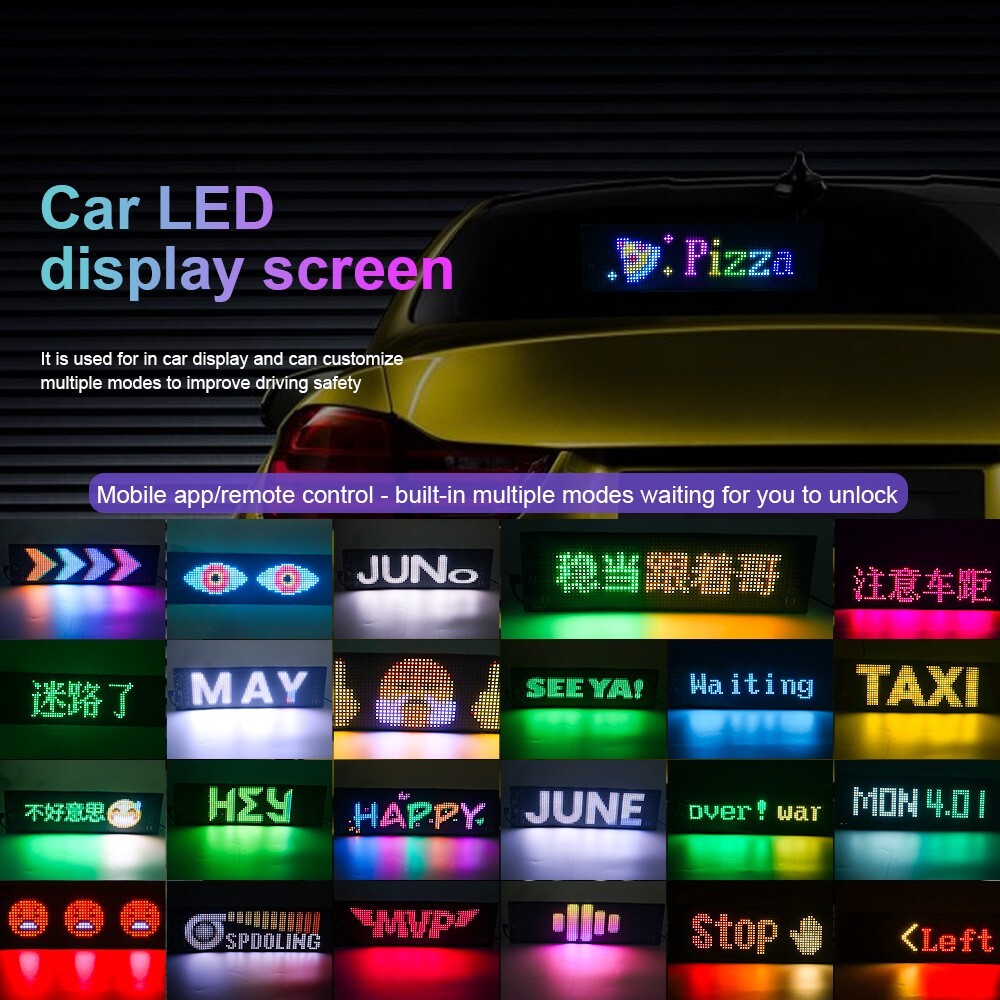 Colorful Devil Eye Lamp Soft Screen for Car Windows Led Eyes for Car Window DIY