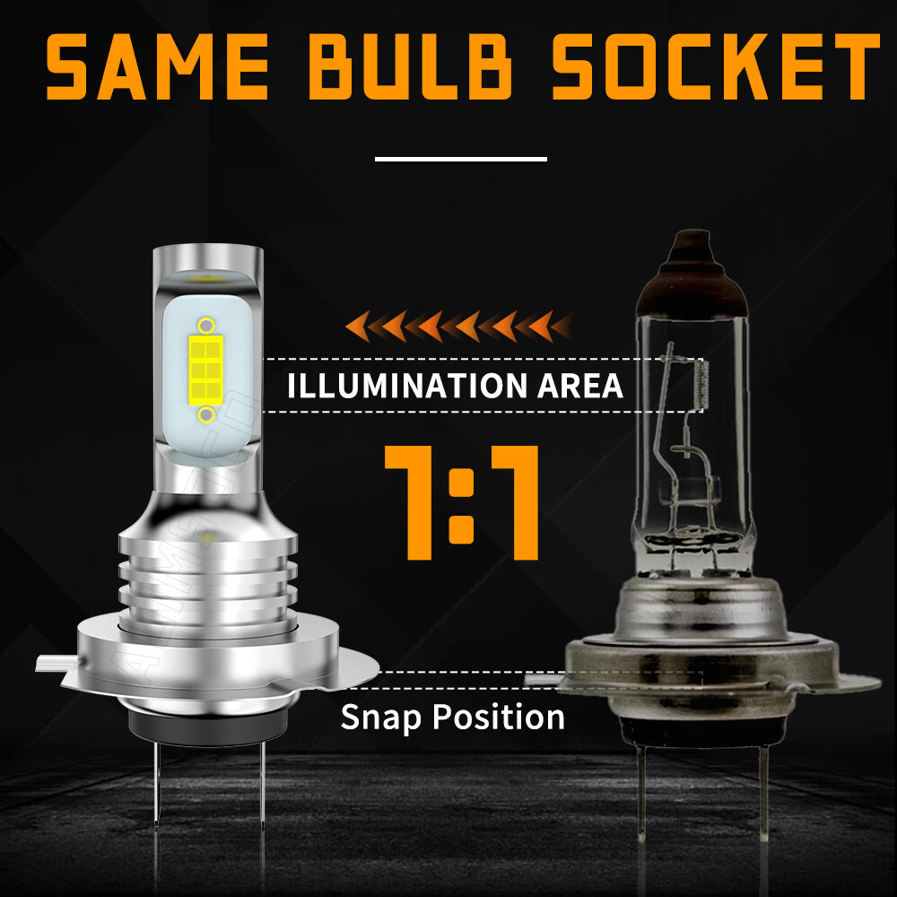 For Ram ProMaster 1500 2500 3500 2014-2020 LED Headlight Bulbs Hi&Low Beam White