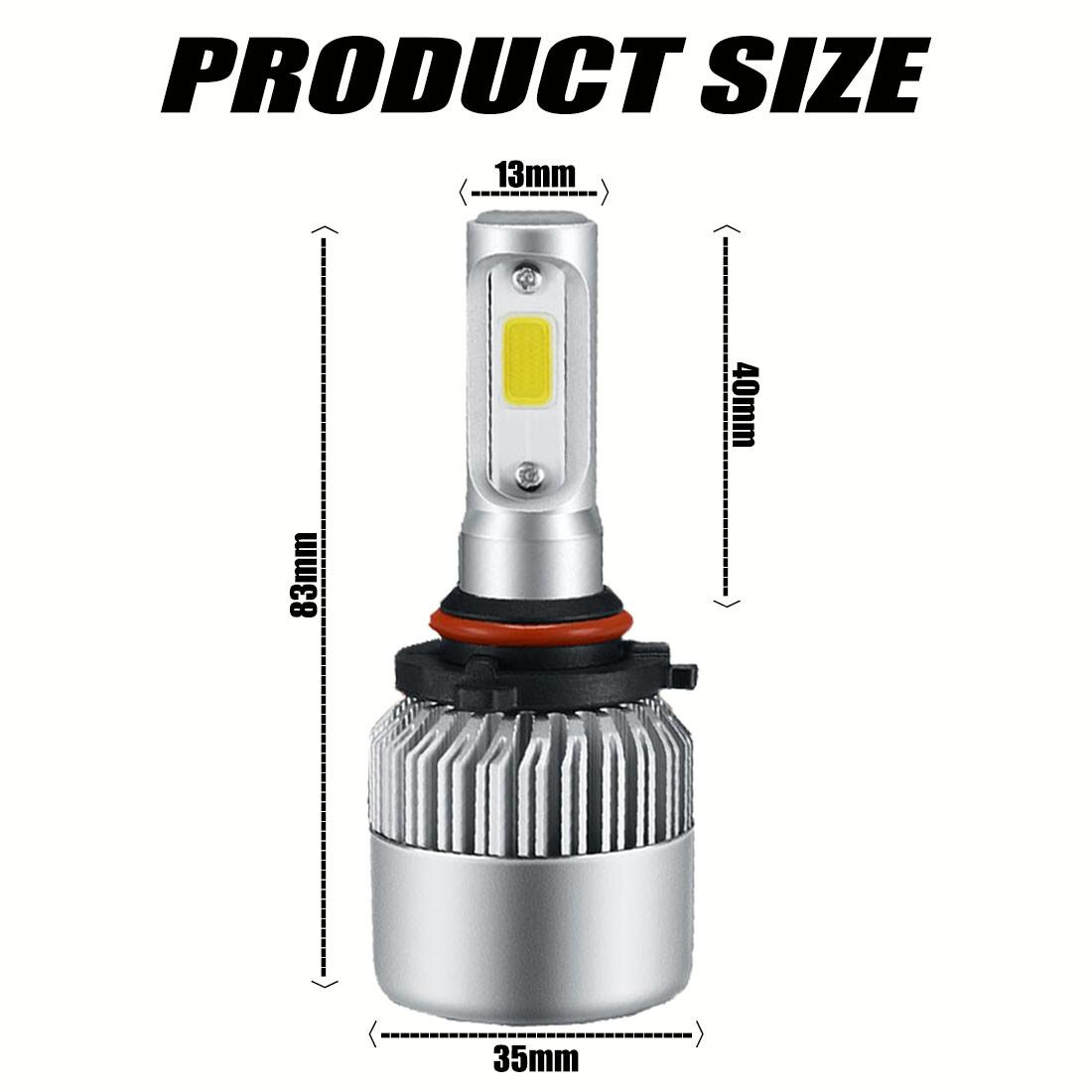 RIDROID 9006 HB4 LED Headlight Kits FOG Bulbs Hi/Low Beam 2400W 360000LM 6000K