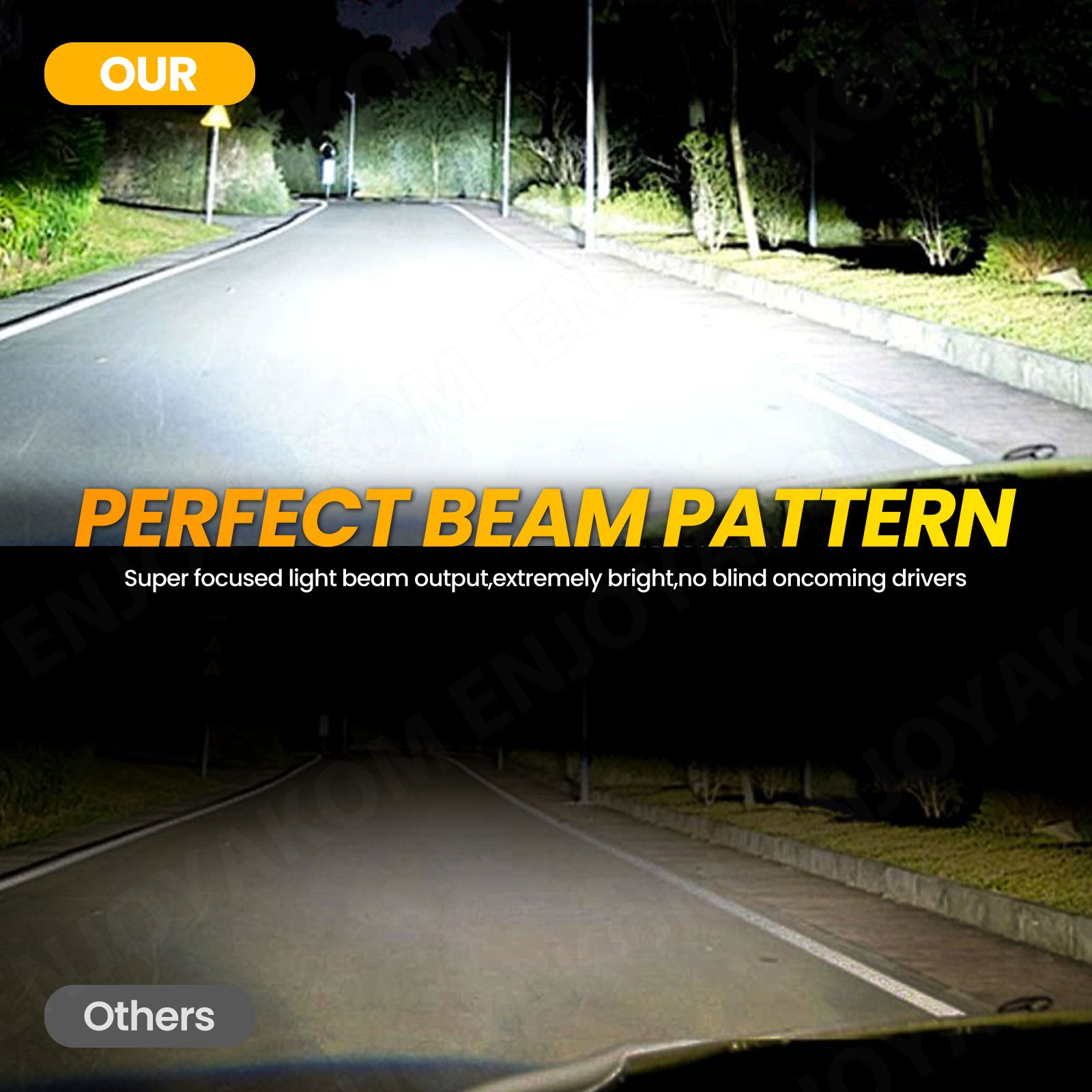 H11 9005 Combo LED Headlight Kit Bulbs High&Low Beam Super Bright White 6000K