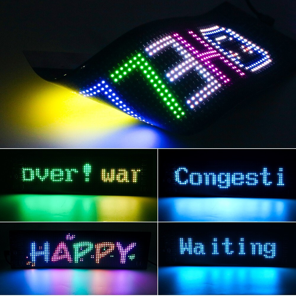 Colorful Devil Eye Lamp Soft Screen for Car Windows Led Eyes for Car Window DIY