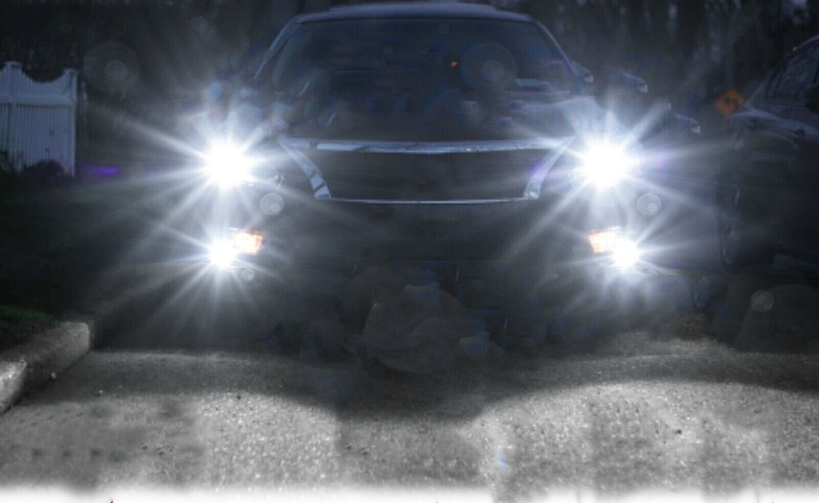 2Pcs 9007 HB5 LED Headlight Bulbs Conversion Kit High Low Beam 6000K Super White