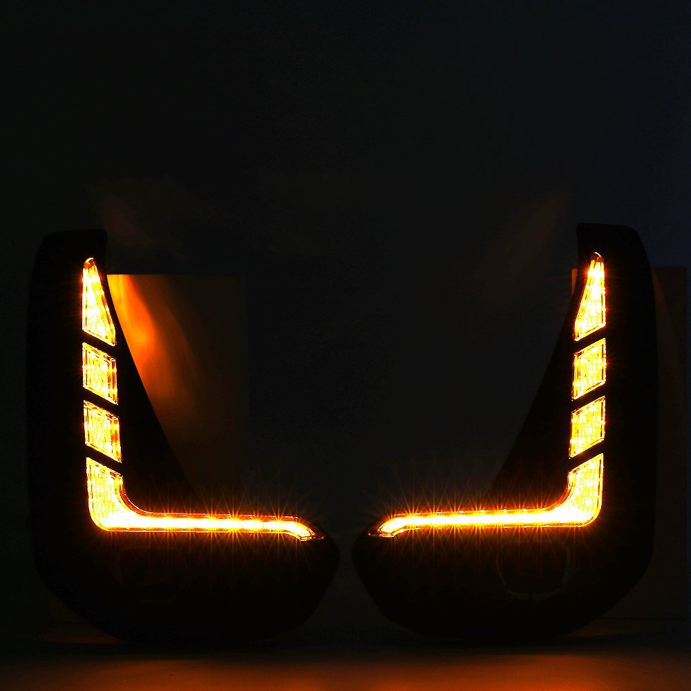 LED DRL for Toyota Hilux Revo 2020 2021 Daytime Running Light w/ Dynamic Turn
