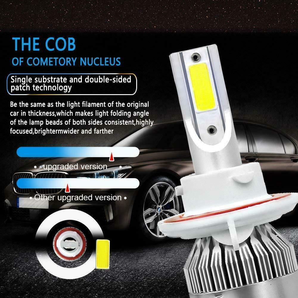 For Nissan Sentra 2007 2008 2009 – 4pc 6000K LED Headlight + Fog Light Bulbs Kit